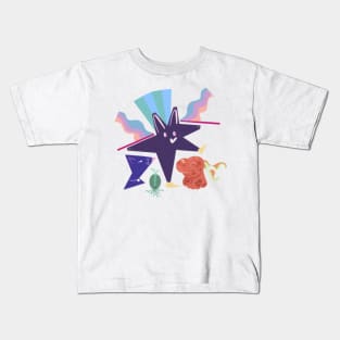 Doodle geometry full color Kids T-Shirt
